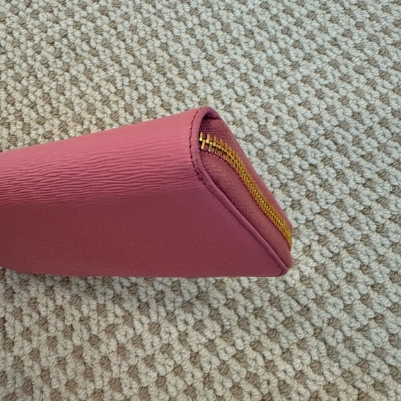 Prada Saffiano Leather Zip Around Long Wallet - Pink - Picture 6 of 8